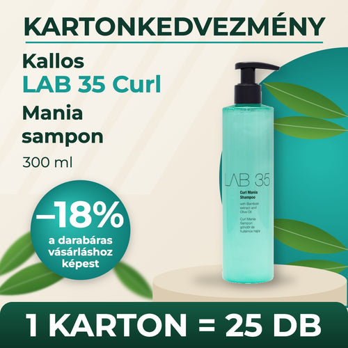 Kallos LAB 35 Curl Mania sampon 300ml – KARTON (25 db)
