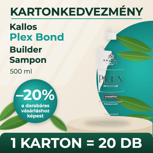 Kallos Plex Bond Builder Sampon 500 ml – KARTON (20 db)