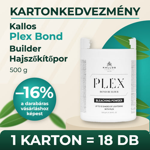 Kallos Plex Bond Builder Hajszőkítőpor 500 g – KARTON (18 db)