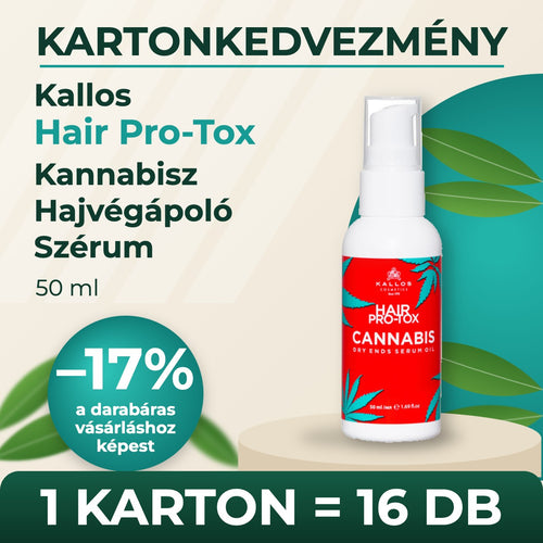 Kallos Hair Pro-Tox Kannabisz Hajvégápoló Szérum 50 ml – KARTON (16 db)
