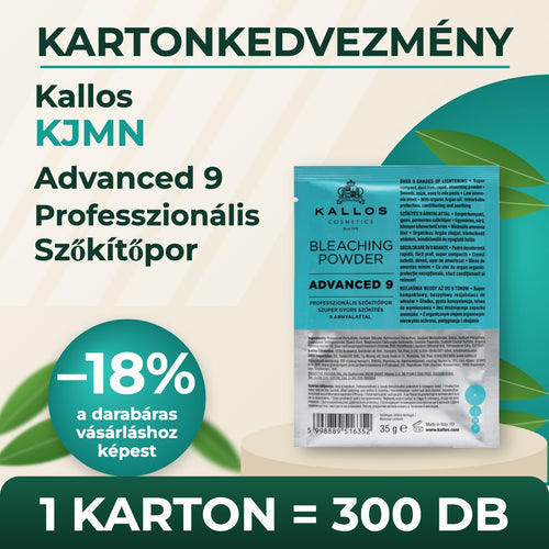 Kallos KJMN Advanced 9 Professzionális Szőkítőpor – KARTON (300 db)