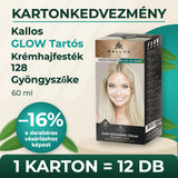 Kallos GLOW Tartós Krémhajfesték 128 Gyöngyszőke 60 ml – KARTON (12 db)