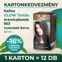 Kallos GLOW Tartós Krémhajfesték 653 Csokoládé Barna 60 ml – KARTON (12 db)