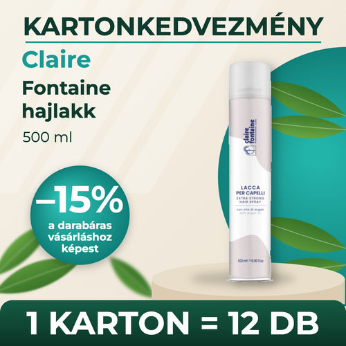 Claire Fontaine hajlakk 500 ml – KARTON (12 db)