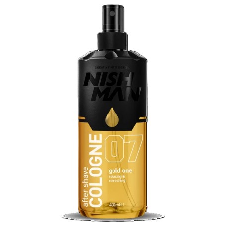 Nish Man After Shave Lotion Cologne 07 Gold One 400ml (Pro Size)