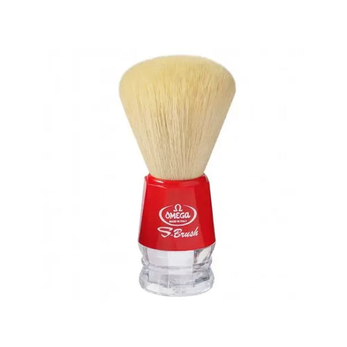 Omega S-Brush Synthetic Fibre Shaving Brush (Red) borotvapamacs