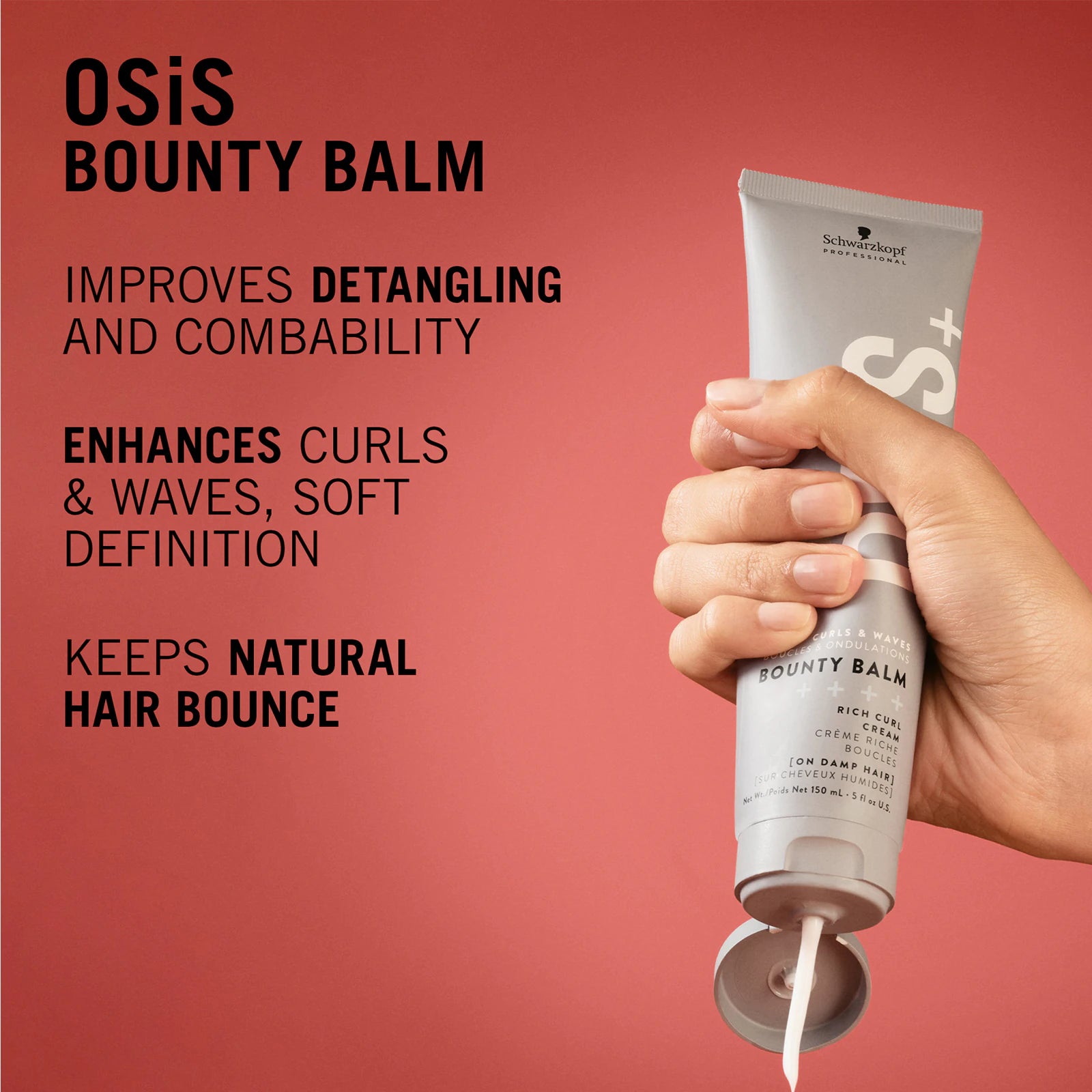 Schwarzkopf OSiS+ Bounty Balm Krém 150 ml – Göndörítő &amp; Hidratáló
