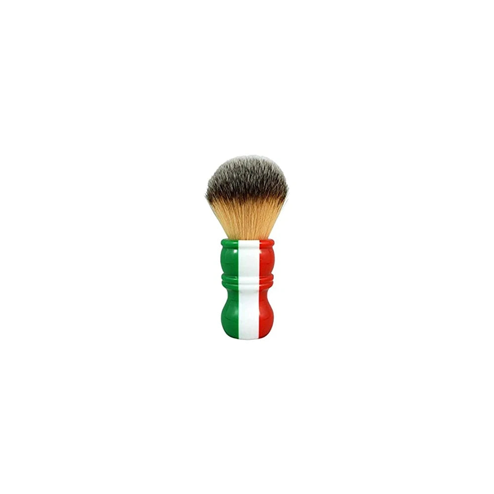 RazoRock Italian Barber Tri-Color Plissoft Synthetic Shaving Brush - 24mm Knot borotvapamacs