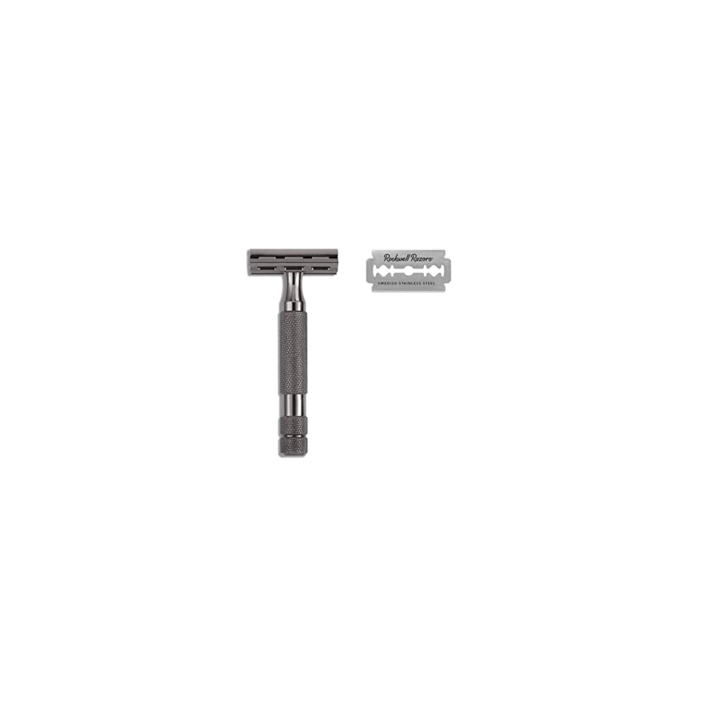 Rockwell 2C DE Safety Razor Gunmetal Chrome biztonsági borotva