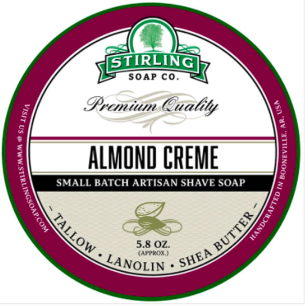Stirling Shaving Soap Almond Creme borotválkozó szappan 170ml