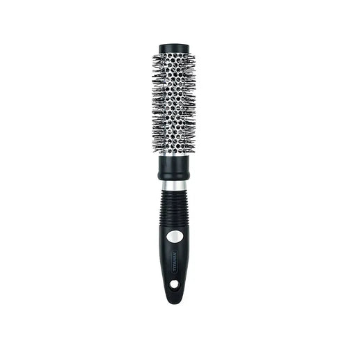Titania Kerek kefe fekete/ezüst, gumibevonatú nyéllel, átmérő 4 cm